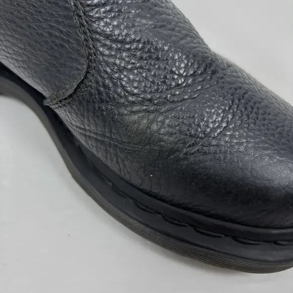 Dr. Martens 2976 Chelsea Boots Womens Size 8 Soft Black Pebbled Leather Side Zip - Picture 11 of 11